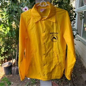 BeachWatch Marine Mammal Rescue Vintage Windbreaker Snap Up Hartwell USA Small